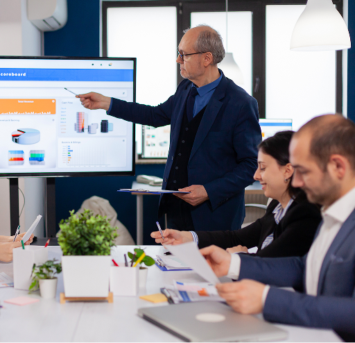 Moving company team evaluating CRM software options to choose the right moving software for growth and efficiency